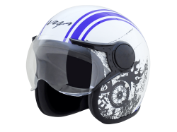Vega Jet Helmet-Blue & White