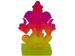 Lord Ganesha Idol for Car Dashboard | Ganesh Statue for Office Decor | Ganesh Putla for homestand | Multicolour Colour | Size 2.5 inches Height
