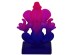 Lord Ganesha Idol for Car Dashboard | Ganesh Statue for Office Decor | Ganesh Putla for homestand | Purple and Blue Colour | Size 3 inches Height