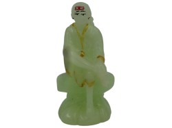 Handmade Shirdi Saibaba Idol for Car Dashboard | Saibaba Statue for Office Decor | Saibaba Putla for homestand | Radiam Colour | Size 3.5 inches Height