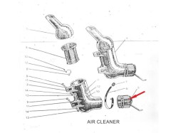 Jawa air cleaner connecting hose rubber