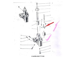 Jawa 250 Carburettor float chamber top