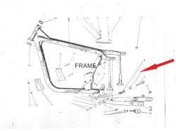 Jawa 250 rear chain adjuster