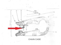 Jawa 250 Chain guide set