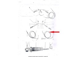 Jawa 250 clutch cable