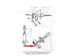 Jawa 250 Clutch chain wheel