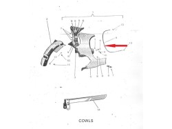 Jawa 250 cowls rubber beading