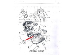 Jawa 250 Engine chain case extension