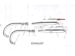 Jawa 250 silencer muffler set