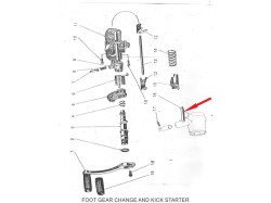 Jawa 250 cam fork pin