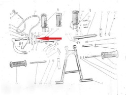Jawa 250 foot rest bracket