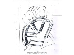 Jawa 250 front mudguard