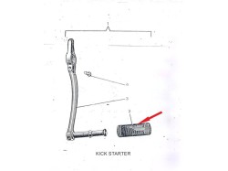 Jawa 250 kick and foot Gear sleeve
