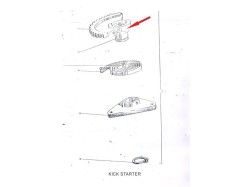 Jawa 250 kick starter quadrant