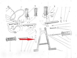 Jawa 250 main stand bracket