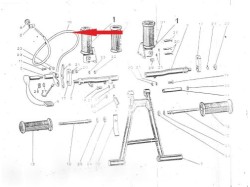 Jawa 250 rear brake cable