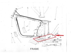 Jawa 250 rear fork cup, bush ,seal set