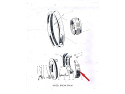 Jawa 250 rear break shoes