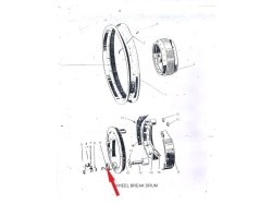 Jawa 250 rear drum spring