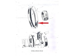 Jawa 250 rear wheel rim