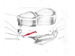 Jawa 250 seat fixing screw