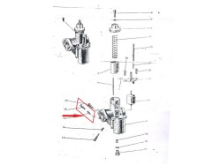 Jawa 250 Carburettor spring and adjusting screw