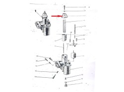 Jawa 250 Carburettor wring chamber top