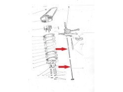 Jawa 250 Clutch rod set of 2