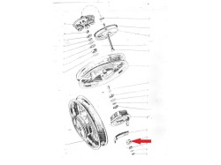 Jawa 250 rear wheel spacer