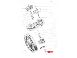 Jawa 250 rear wheel sleeve