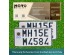 Scooter Number Plate Set | White
