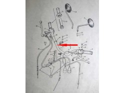 Yamaha RD350 handle bar