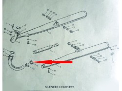 Yamaha RD350 silencer gasket each