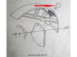 Yamaha RD350 cable holder