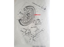 Yamaha RD350 front rim