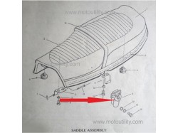 Yamaha RD350 seat lock OE