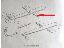 Yamaha RD350 silencer damper each