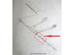 Yamaha RD350 swing arm bush collar set