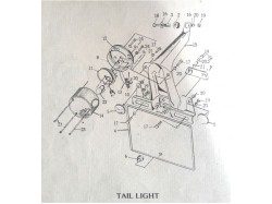 Yamaha RD350 thunder bird tail lamp set