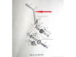 Yamaha RD350 kick starter