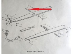 Yamaha RD350 silencer fixing bolt each