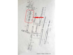 Yamaha RD350 steering cup set