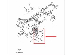 RX100 Chassis Frame engine bed Bolt FLG set of 3