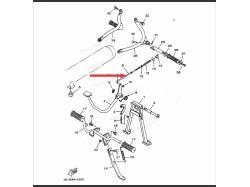 RX135 Break Pedala rod