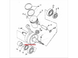 RX135 Crankshaft o ring