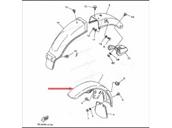 RX135/100 Front wheel Mudguard