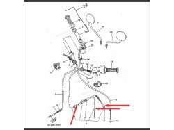 RX135 Handle accelerator cable