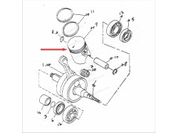 RX135 Piston Kit all size