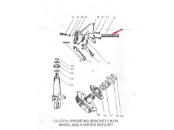 Yezdi Roadking clutch bracket trunsion