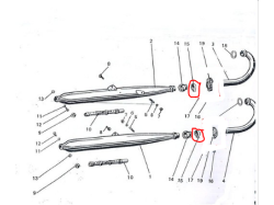 Yezdi Classic Silencer yoke each